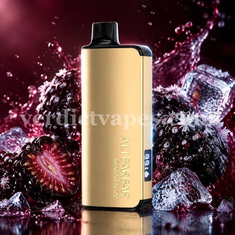 Alibarbar INGOT 9000 Puffs disposable in Blackberry Ice flavour — review photo, Vape Verdict AU