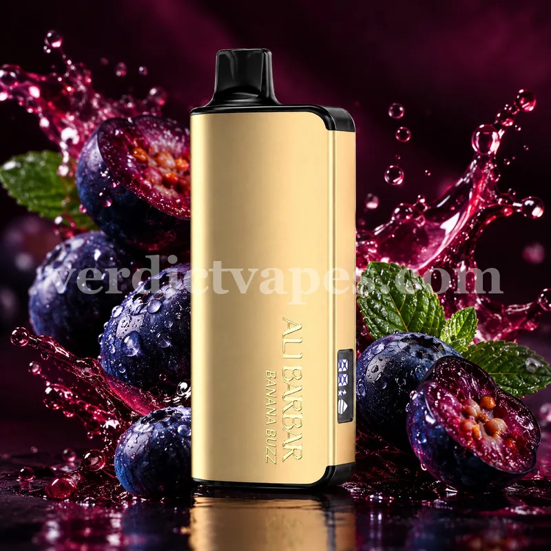 Alibarbar INGOT 9000 Puffs disposable in Blueberry Mint flavour — review photo, Vape Verdict AU