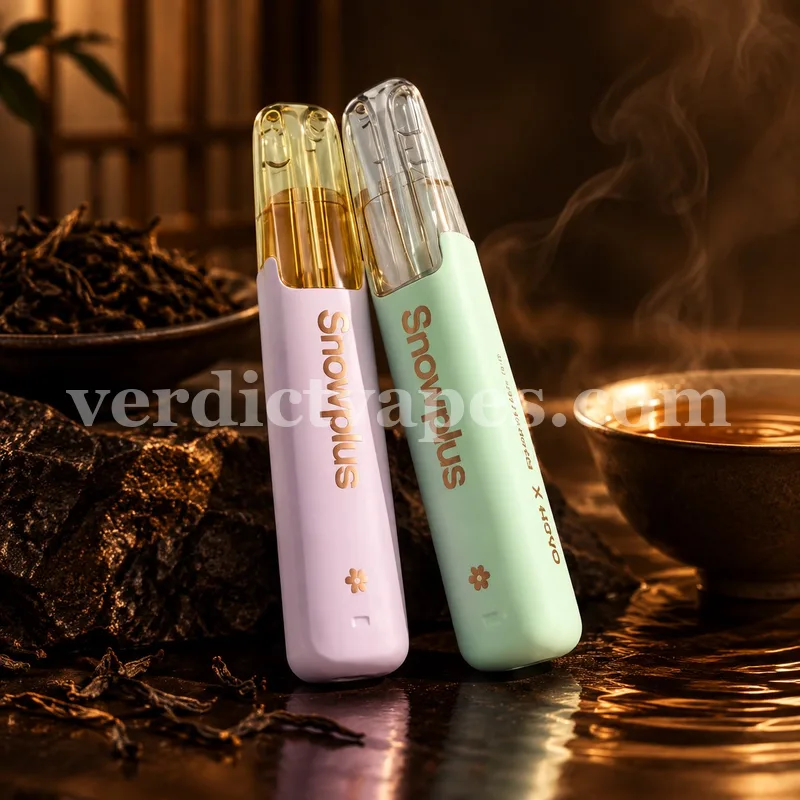 Dash X 4000 Puffs Duckbill disposable in Da Hong Pao Tea flavour — review photo, Vape Verdict AU