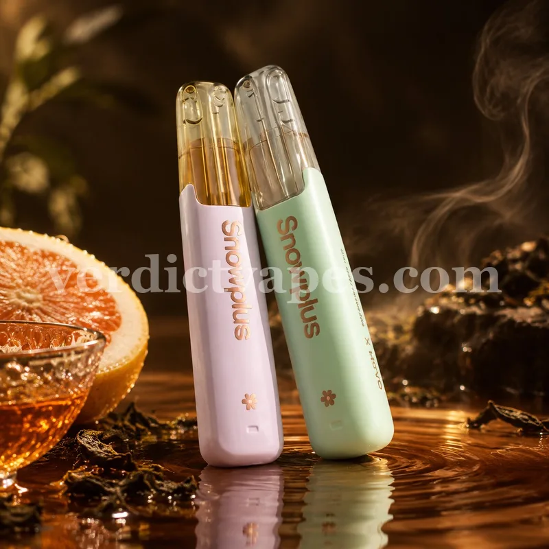 Dash X 4000 Puffs Duckbill disposable in Honey Pomelo Tea flavour — review photo, Vape Verdict AU