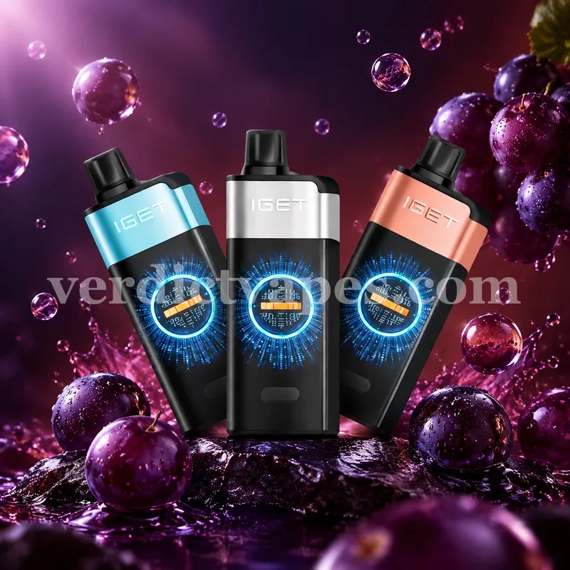 IGET One 12000 Puffs disposable in Chupa Chups Grape flavour — review photo, Vape Verdict AU