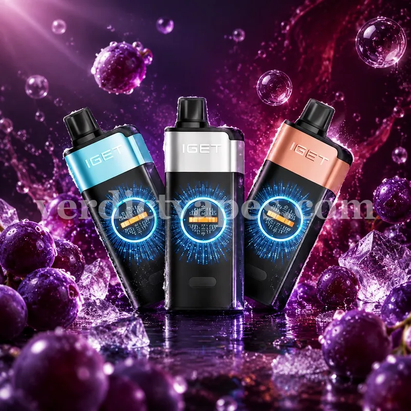 IGET One 12000 Puffs disposable in Grape Ice flavour — review photo, Vape Verdict AU