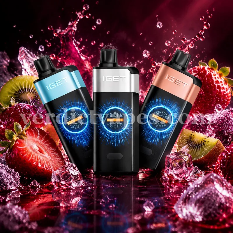 IGET One 12000 Puffs disposable in Strawberry Kiwi Ice flavour — review photo, Vape Verdict AU